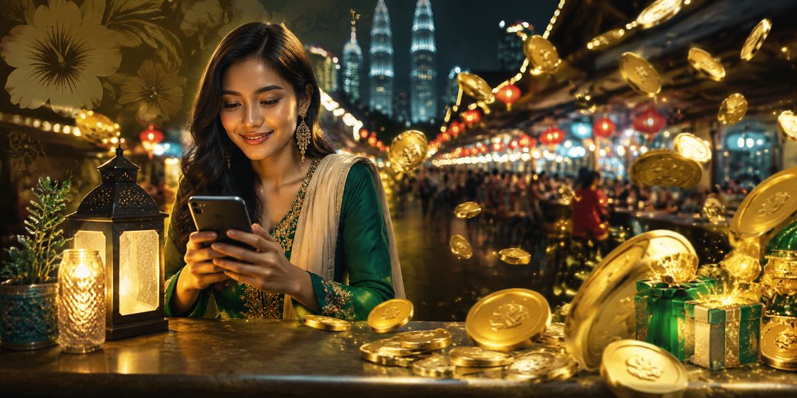 Pemain Kuala Lumpur bermain jackpot kasino dalam suasana Hari Raya di pn10